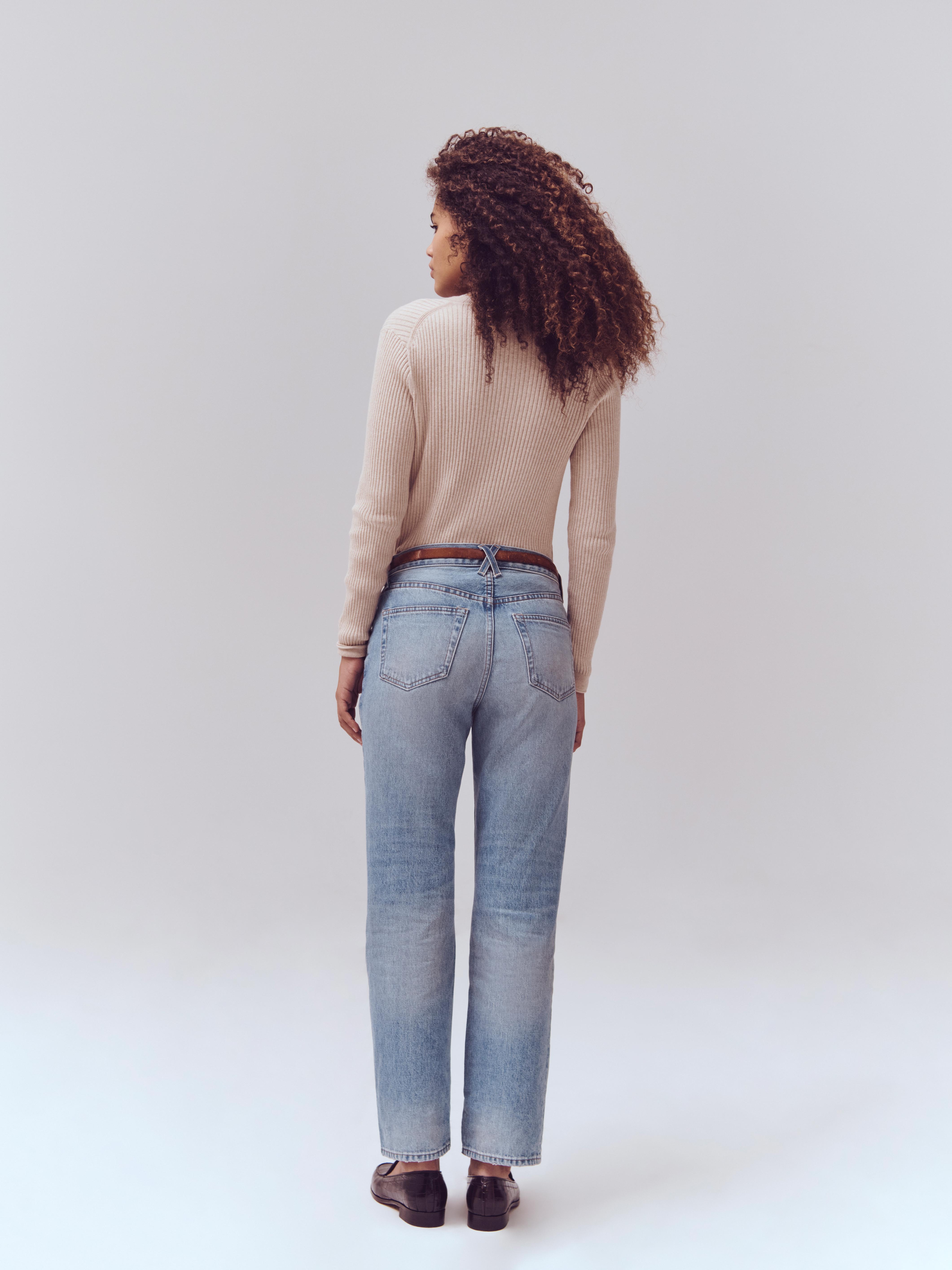 Alex Mill The Bev Relaxed In Vintage Light Indigo