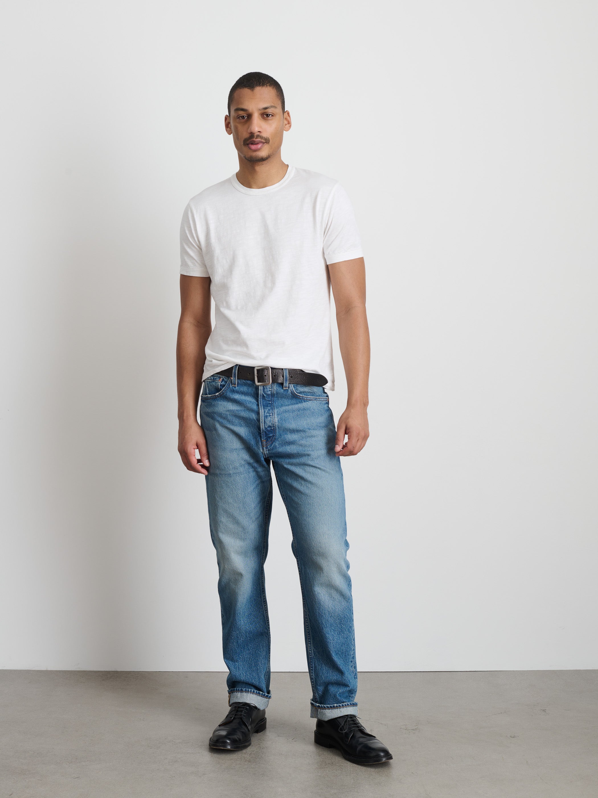 Shop Alex Mill Standard T-shirt In Slub Cotton In White