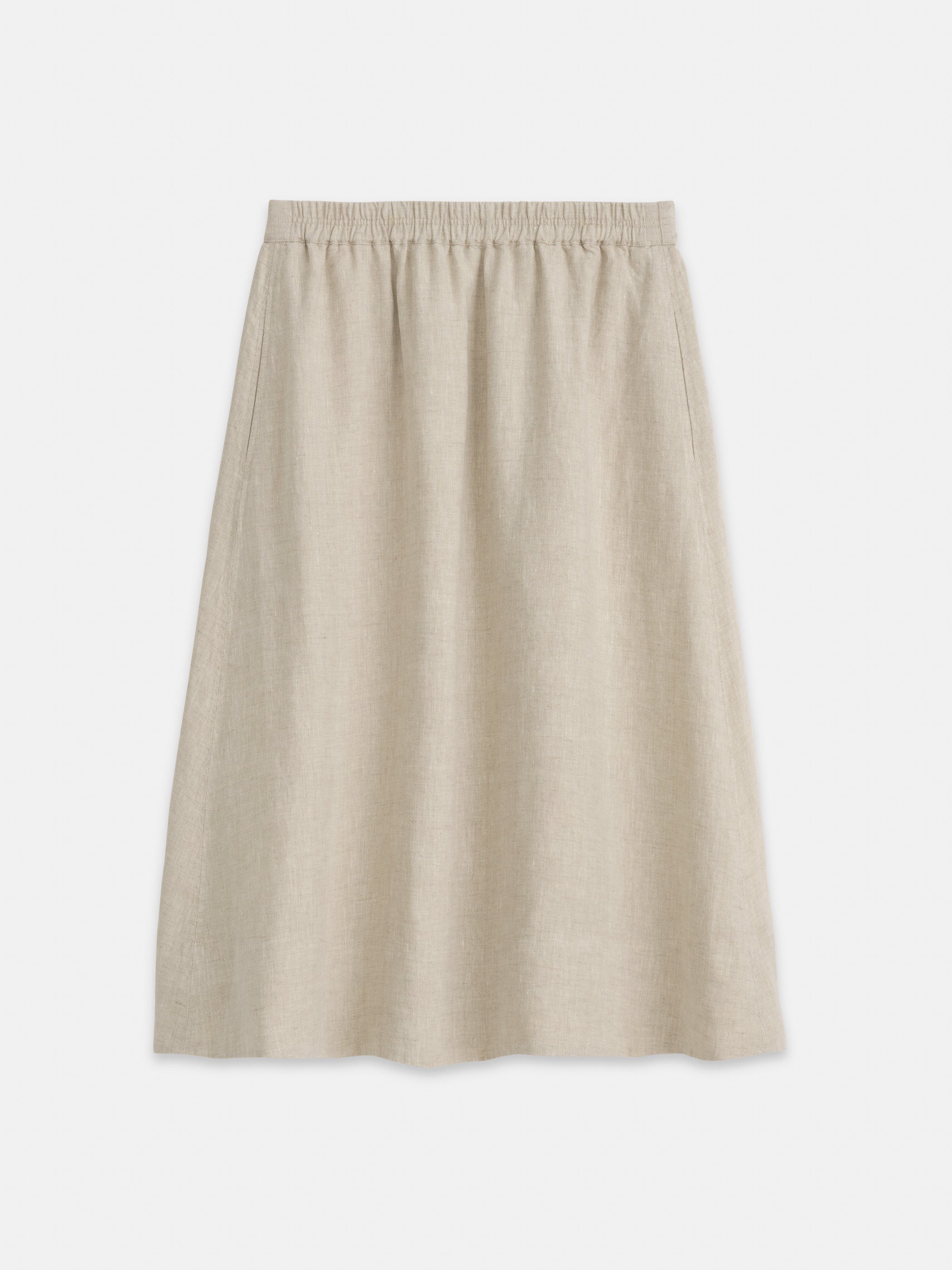 Shop Alex Mill Maddie Skirt In Flax Linen