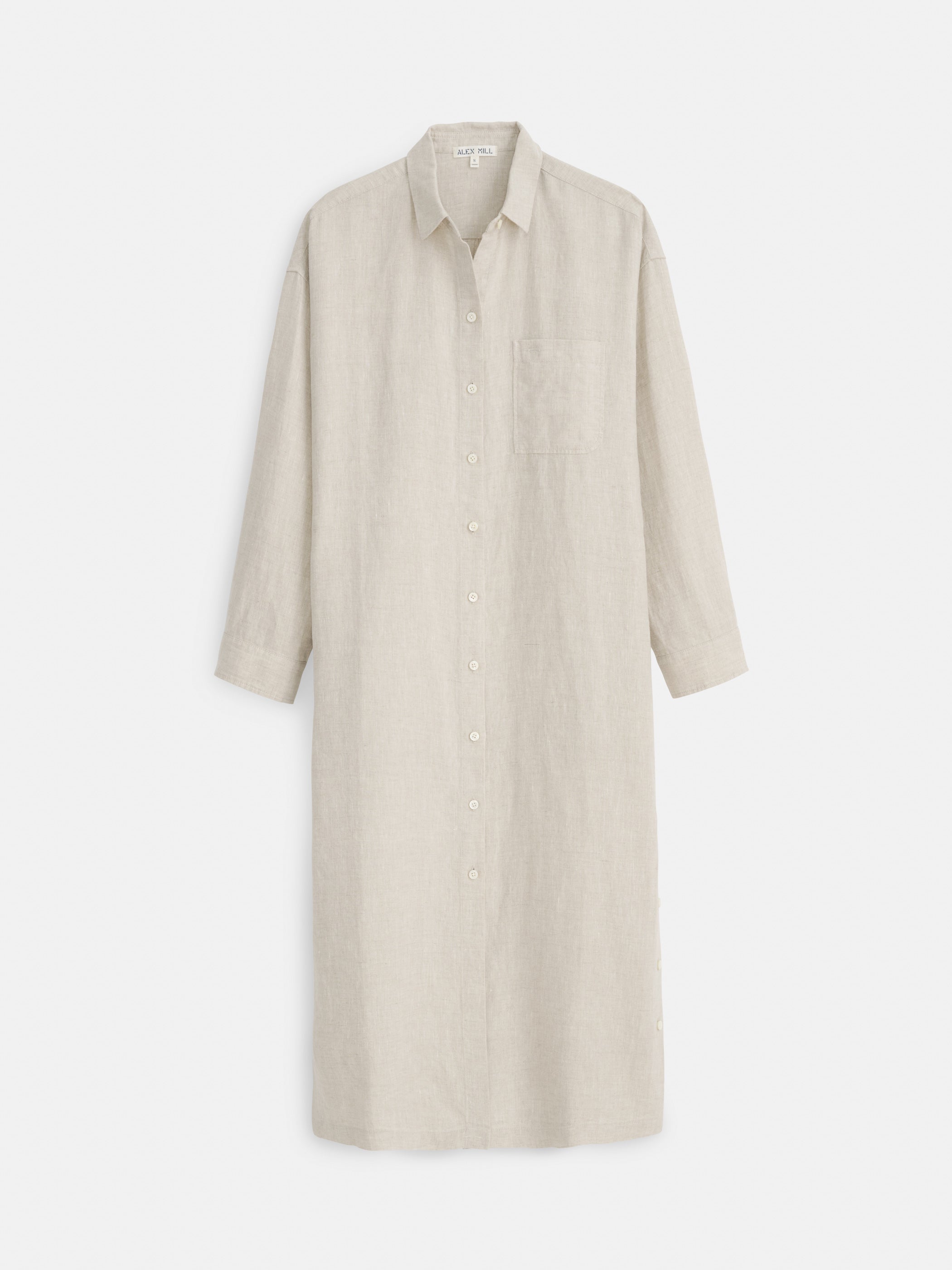 Alex Mill Kerry Shirtdress In Flax Linen In Neutral