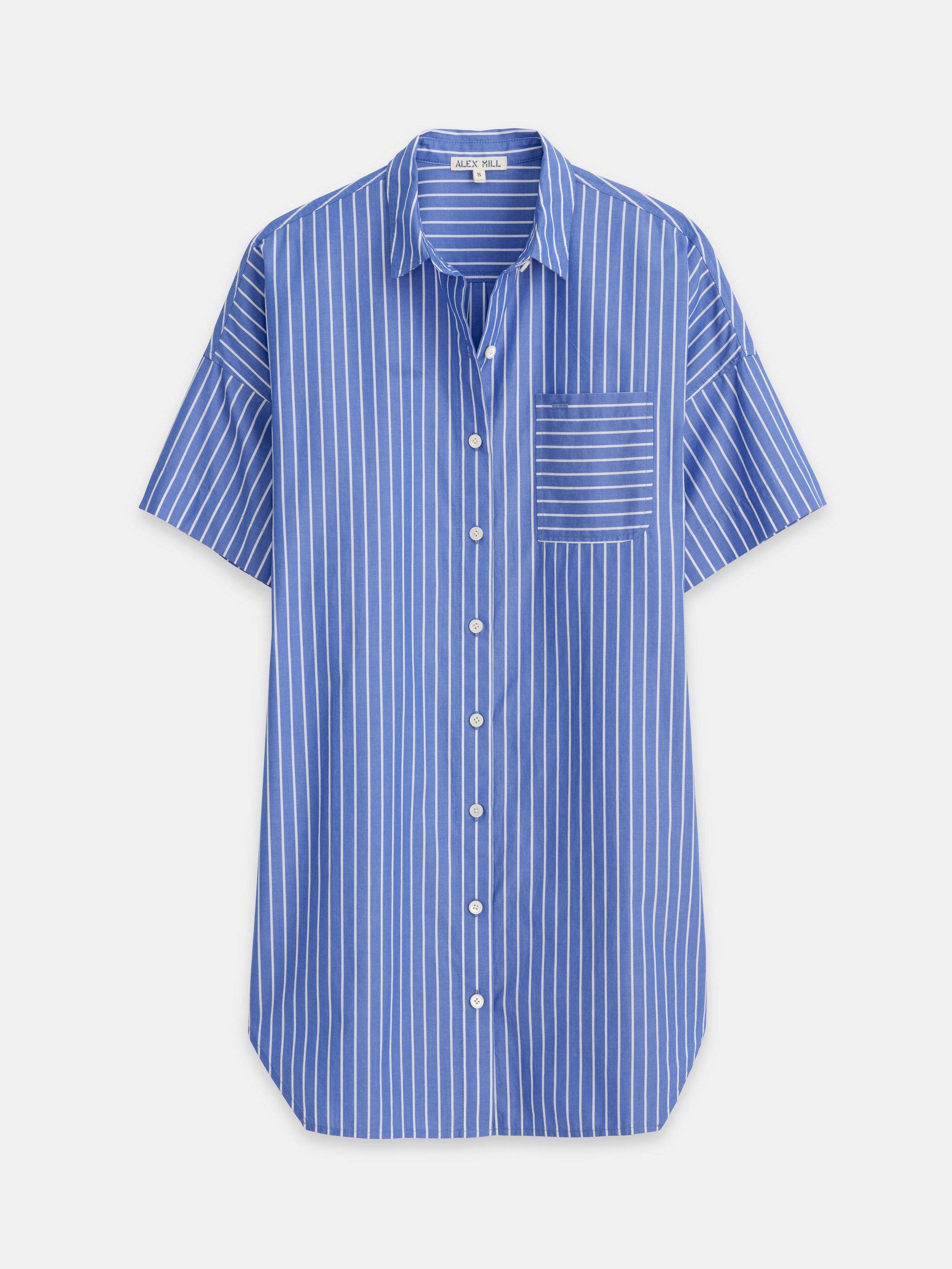Alex Mill Kristen Shirtdress In Stripe In Blue
