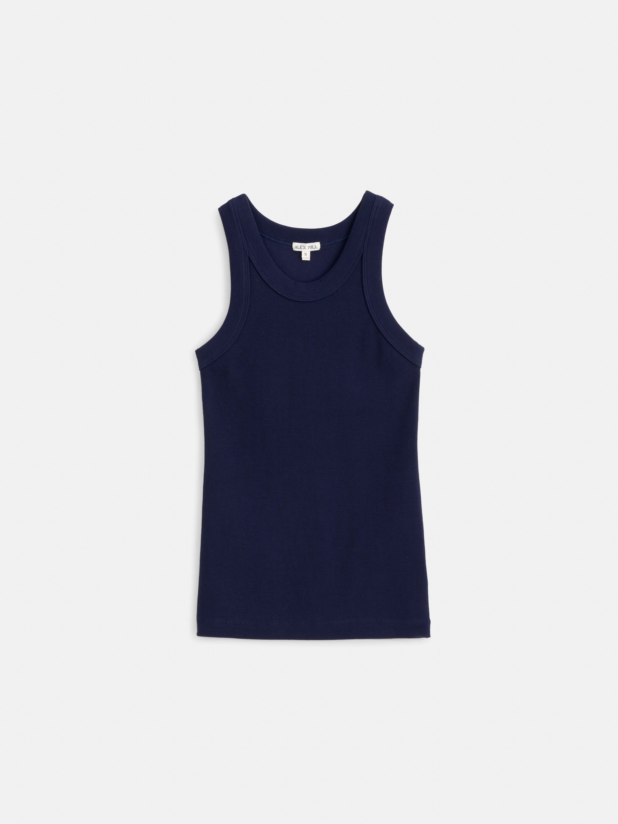 Alex Mill Everyday Rib Tank In Blue