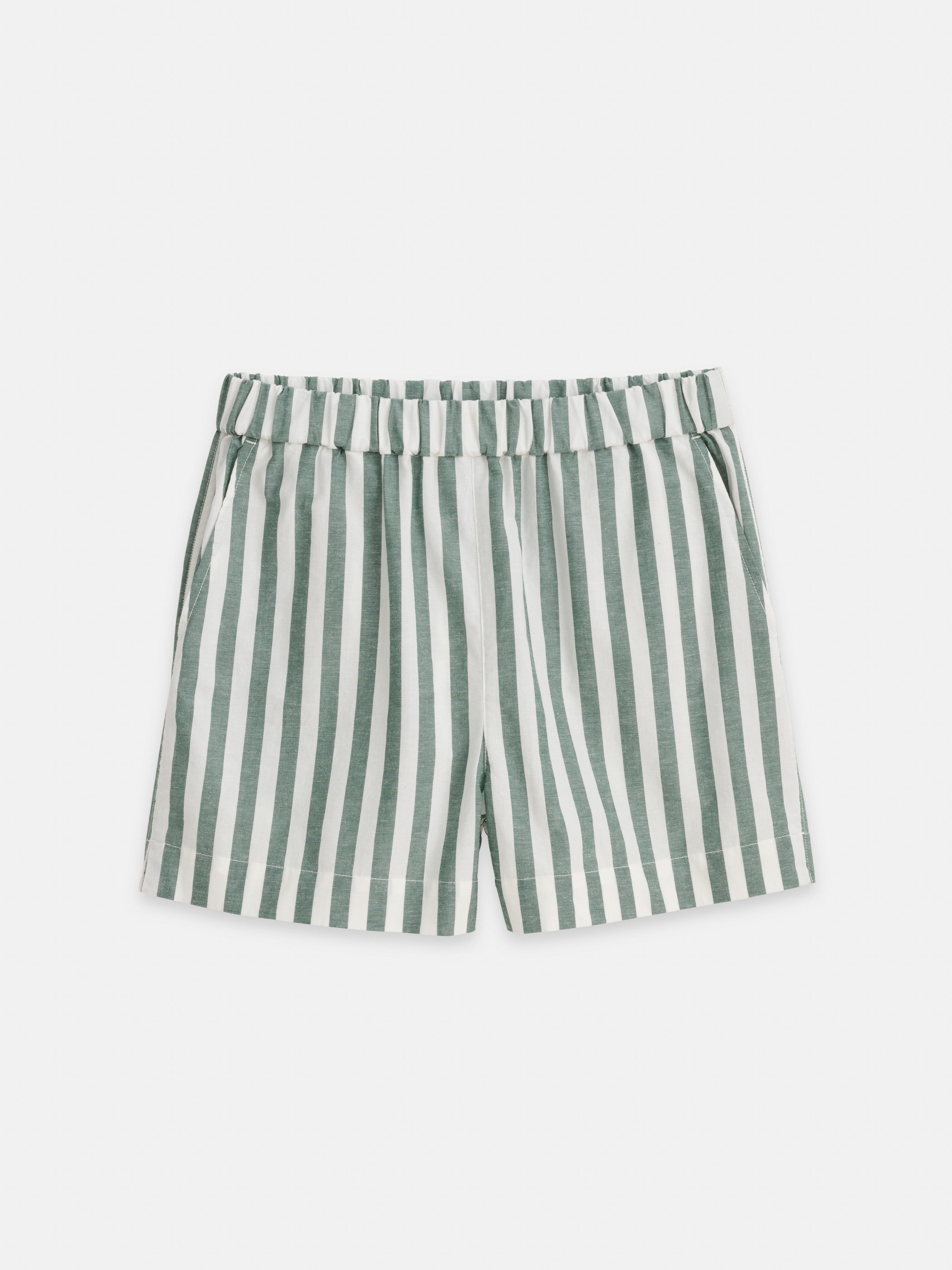 Alex Mill Poolside Shorts In Positano Stripe In Green