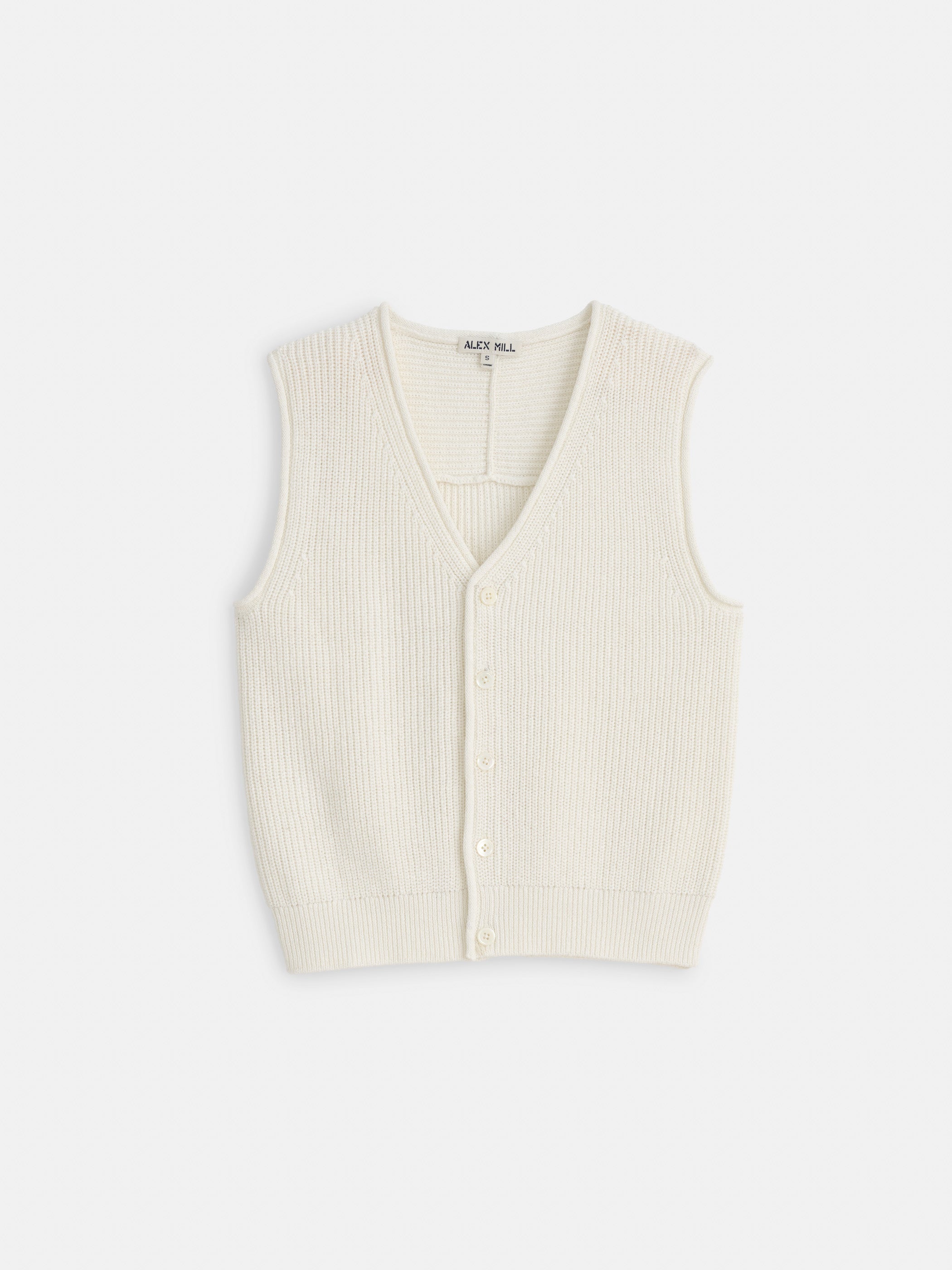 Shop Alex Mill Eldridge Sweater Vest In Off White