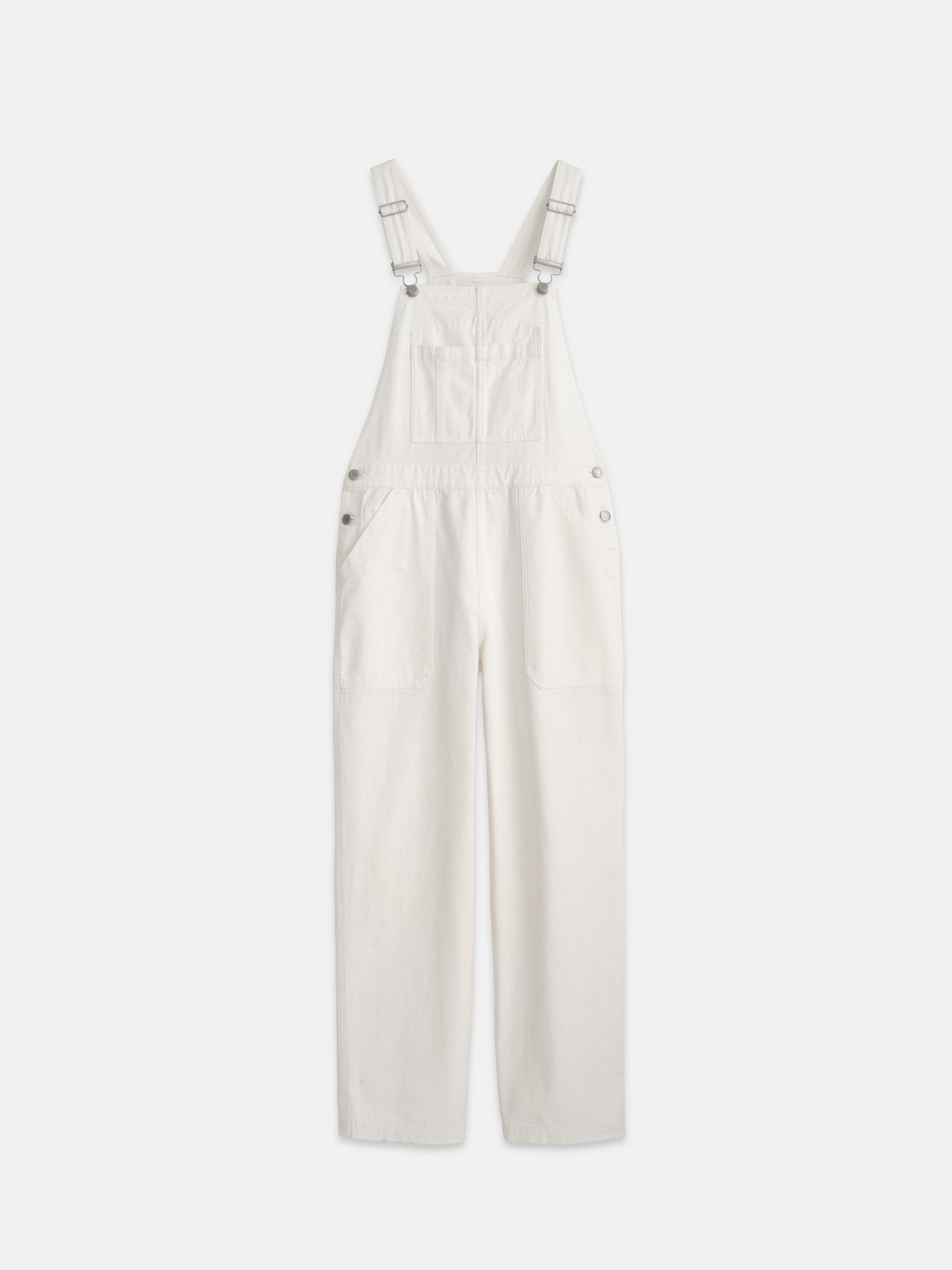 Shop Alex Mill Lili Overall In White Denim