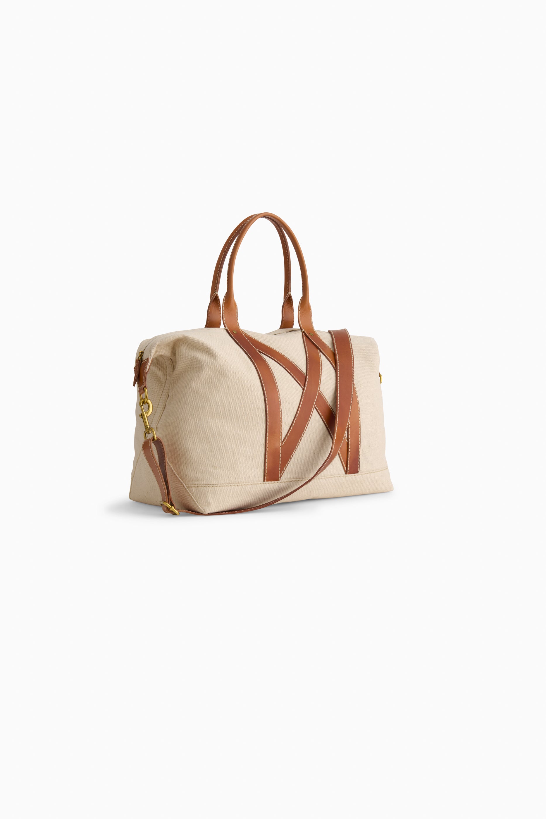 The Traveler Tote in Canvas and Leather