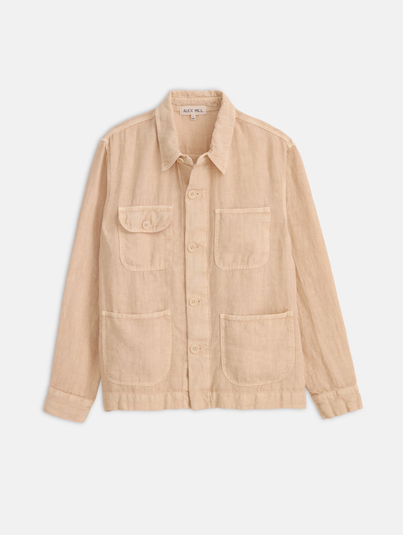 ラッピング無料】 Botanical Shirt Jacket beige Lサイズ シャツ