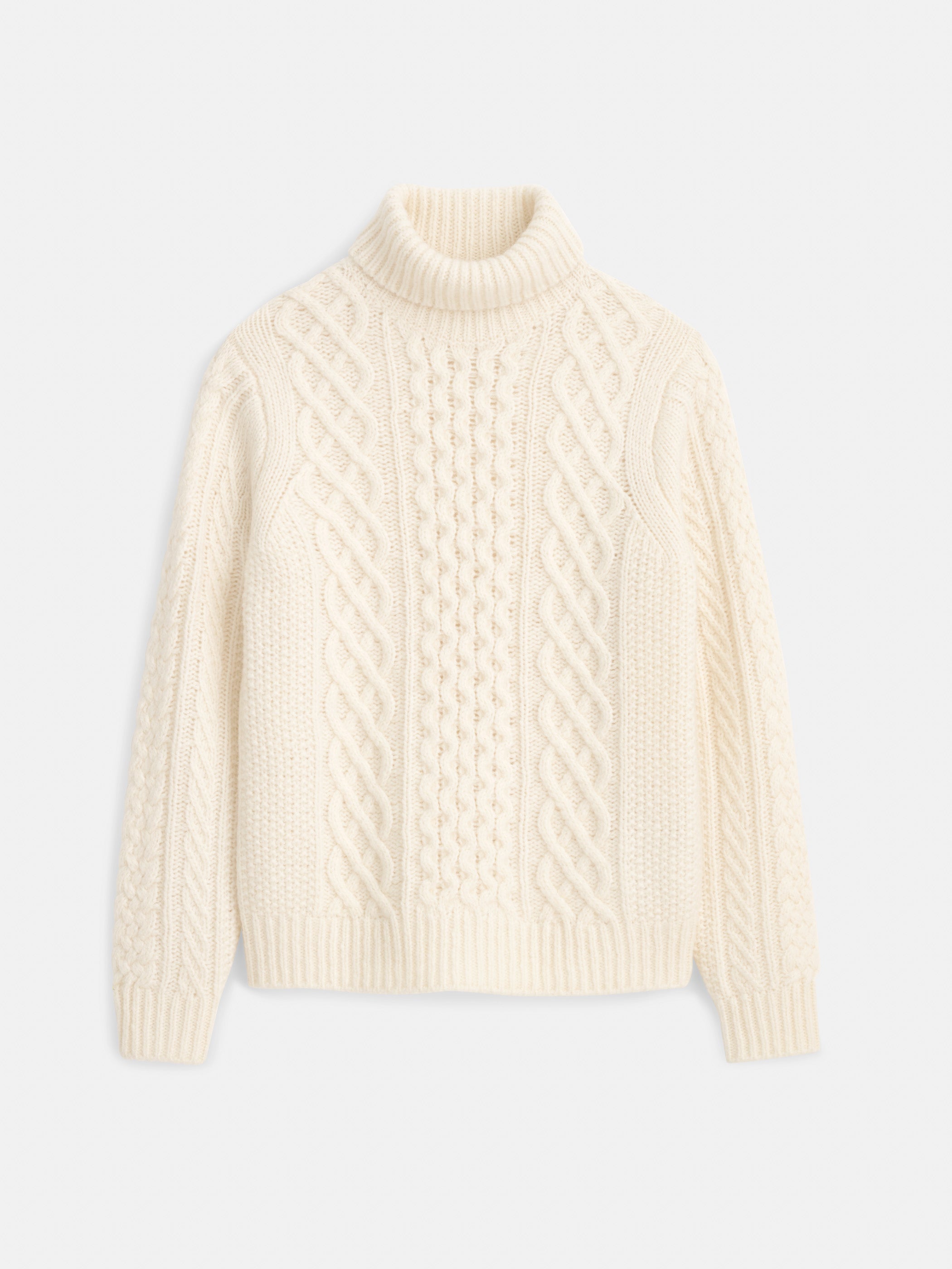 ALEX MILL FISHERMAN CABLE TURTLENECK SWEATER