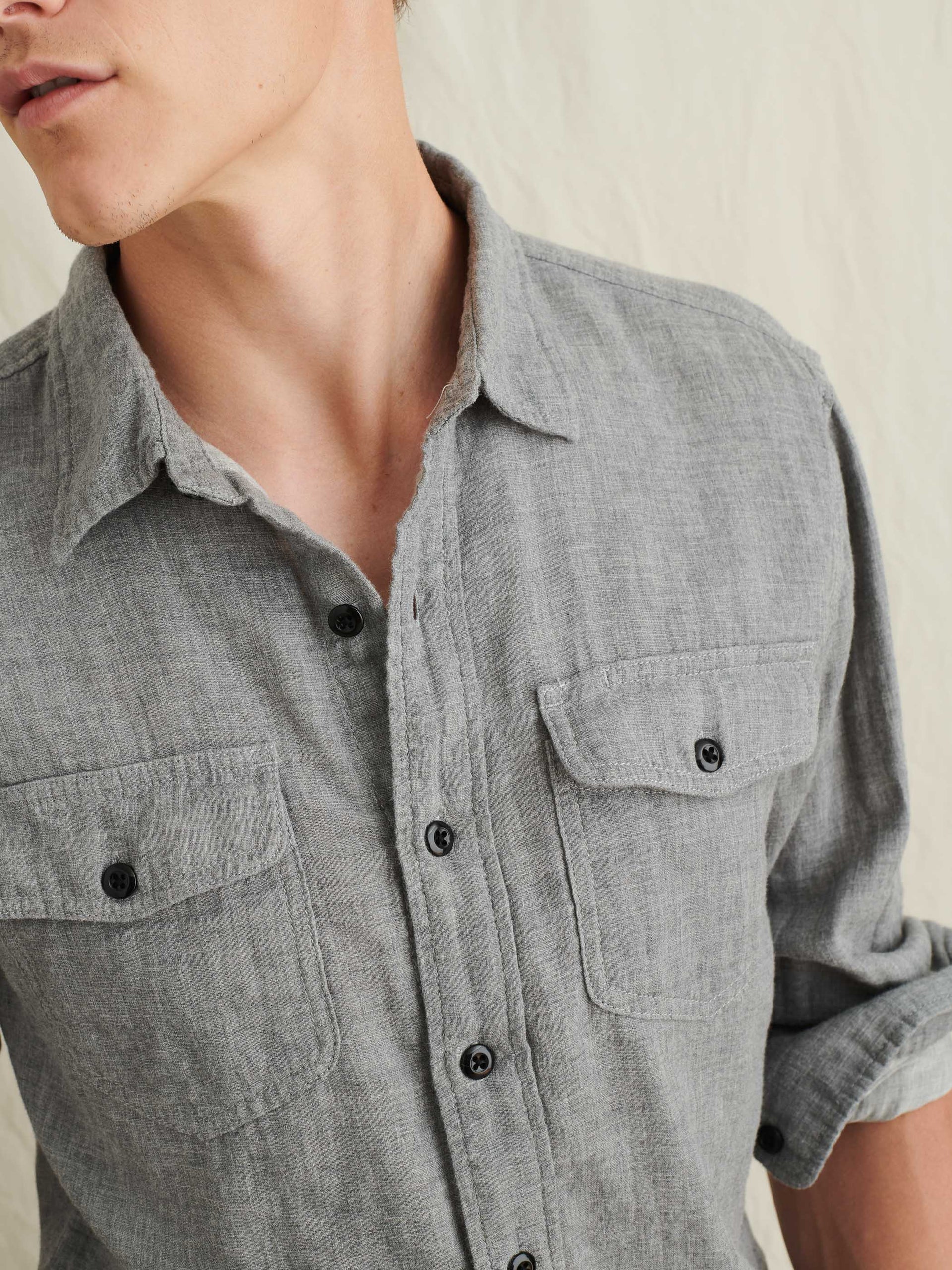 Double Gauze Flap Pocket Shirt Alex Mill