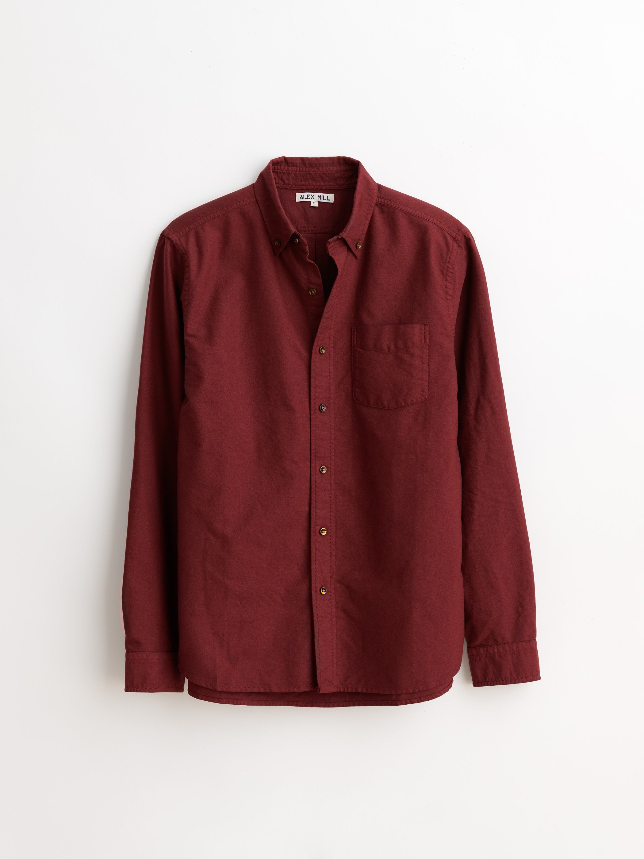 ALEX MILL MILL SHIRT IN GARMENT DYED OXFORD