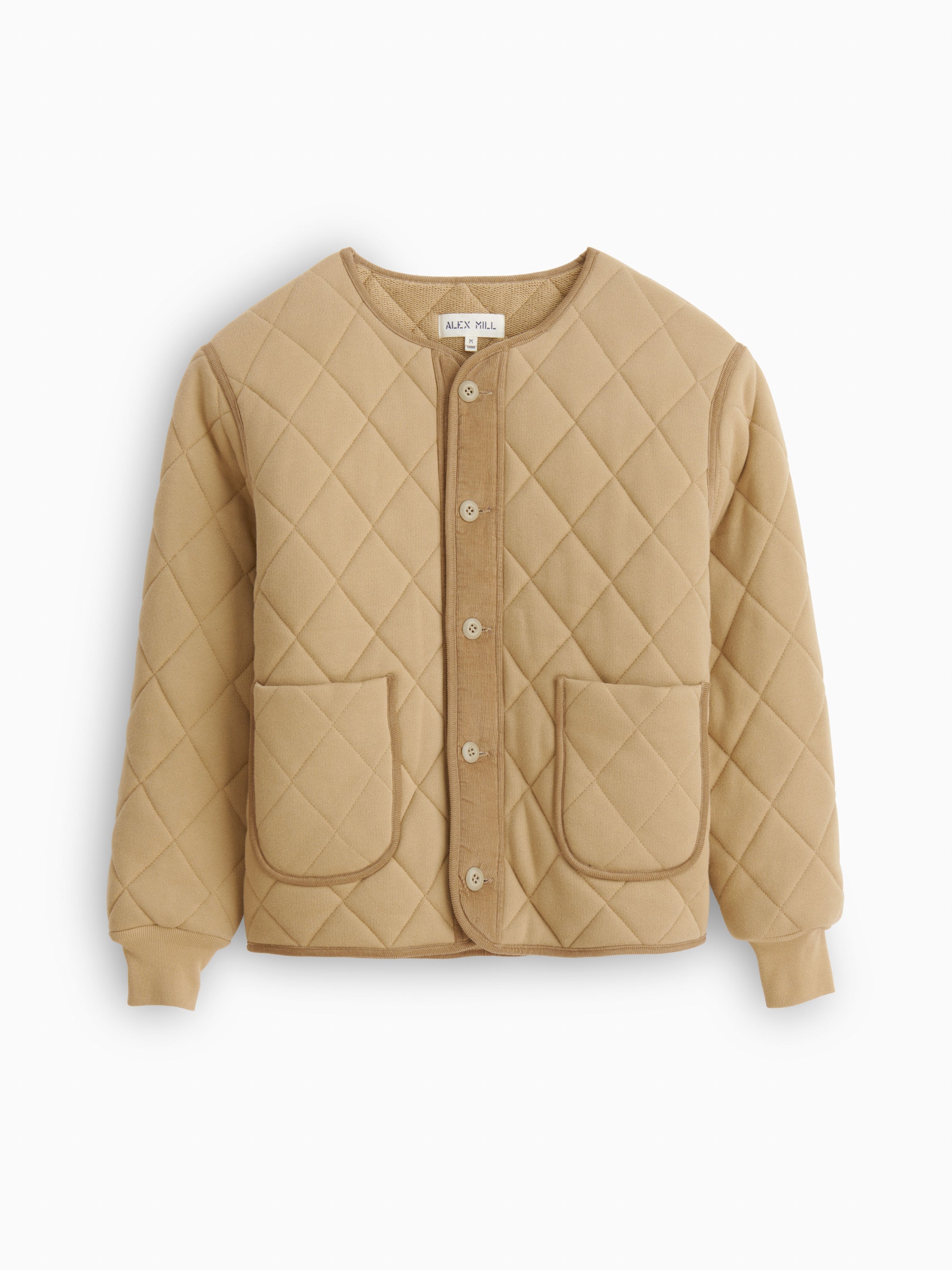 ALEX MILL QUILTED FLEECE JACKET