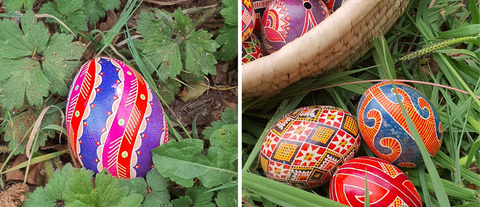 Ukrainian Pysanky Eggs at Painted Bird Vintage Boutique 