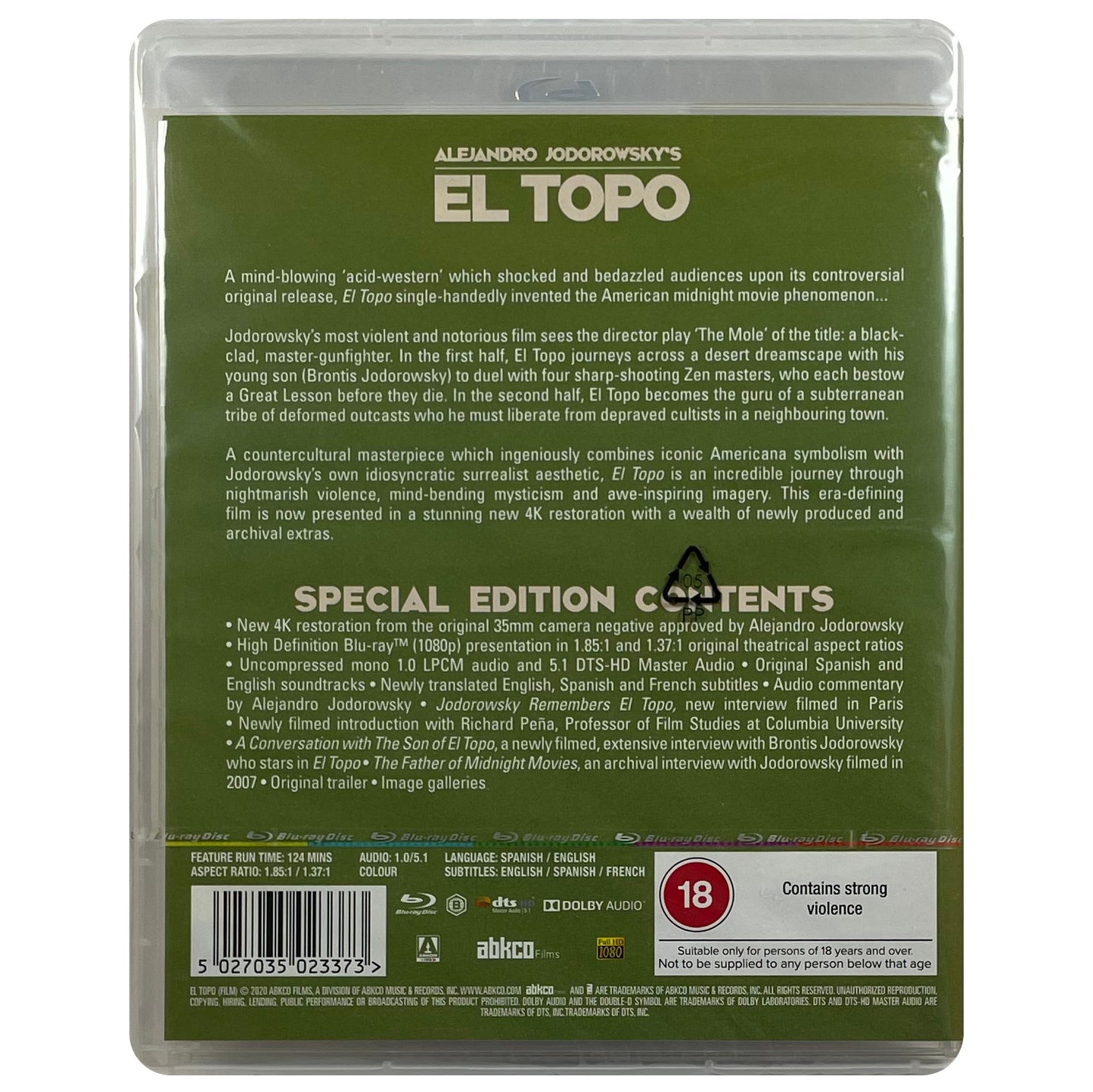 El Topo Blu Ray Metal Movies 2933