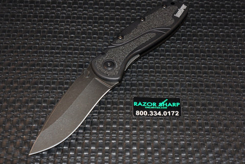 Kershaw 1670BW Blur Assisted Opening Knife BlackWash Plain Blade