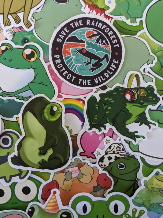 Frog Stickers Bundle Graphic by MMShopArt · Creative Fabrica