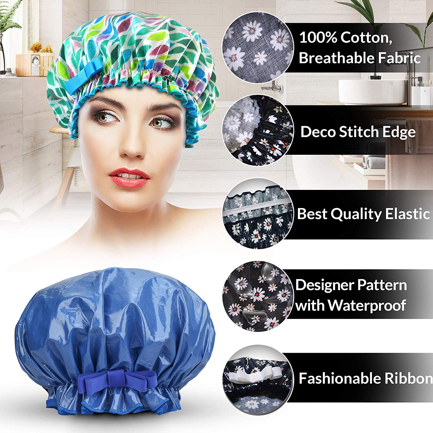 comfortable shower cap