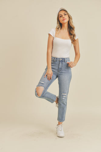 Button Cropped Wide Leg – Rubberband Stretch