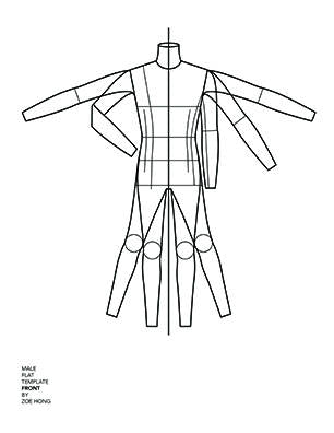 fashion templates sketches men