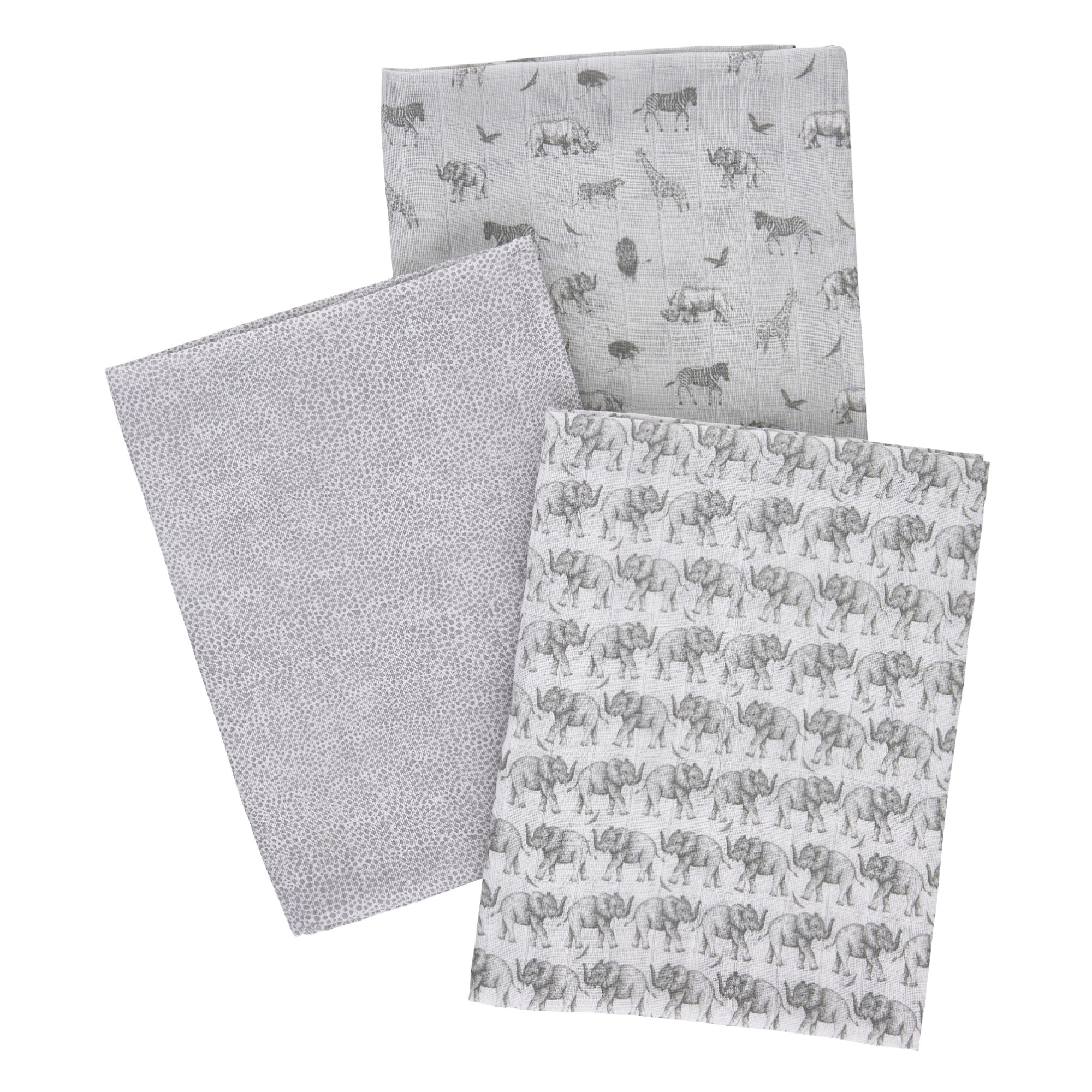 Little Knightley’s by Samantha Faiers Safari 3 Piece Muslin Wraps (75 x 75 cm)