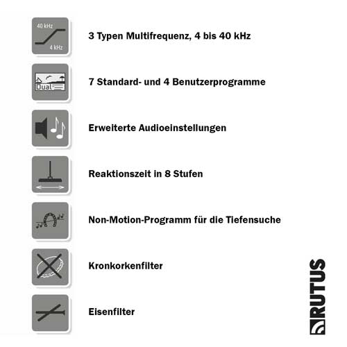 Rutus Versa Metalldetektor