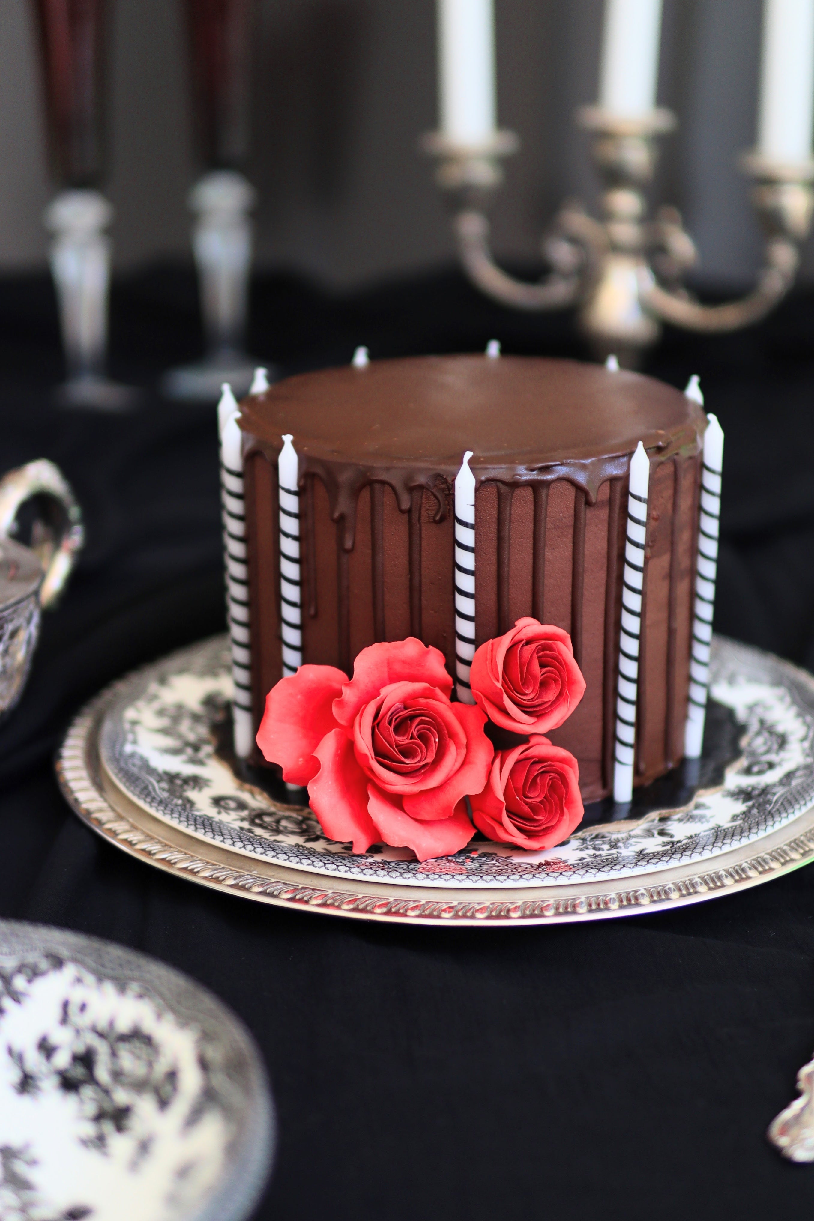 Wednesday Addams Cake