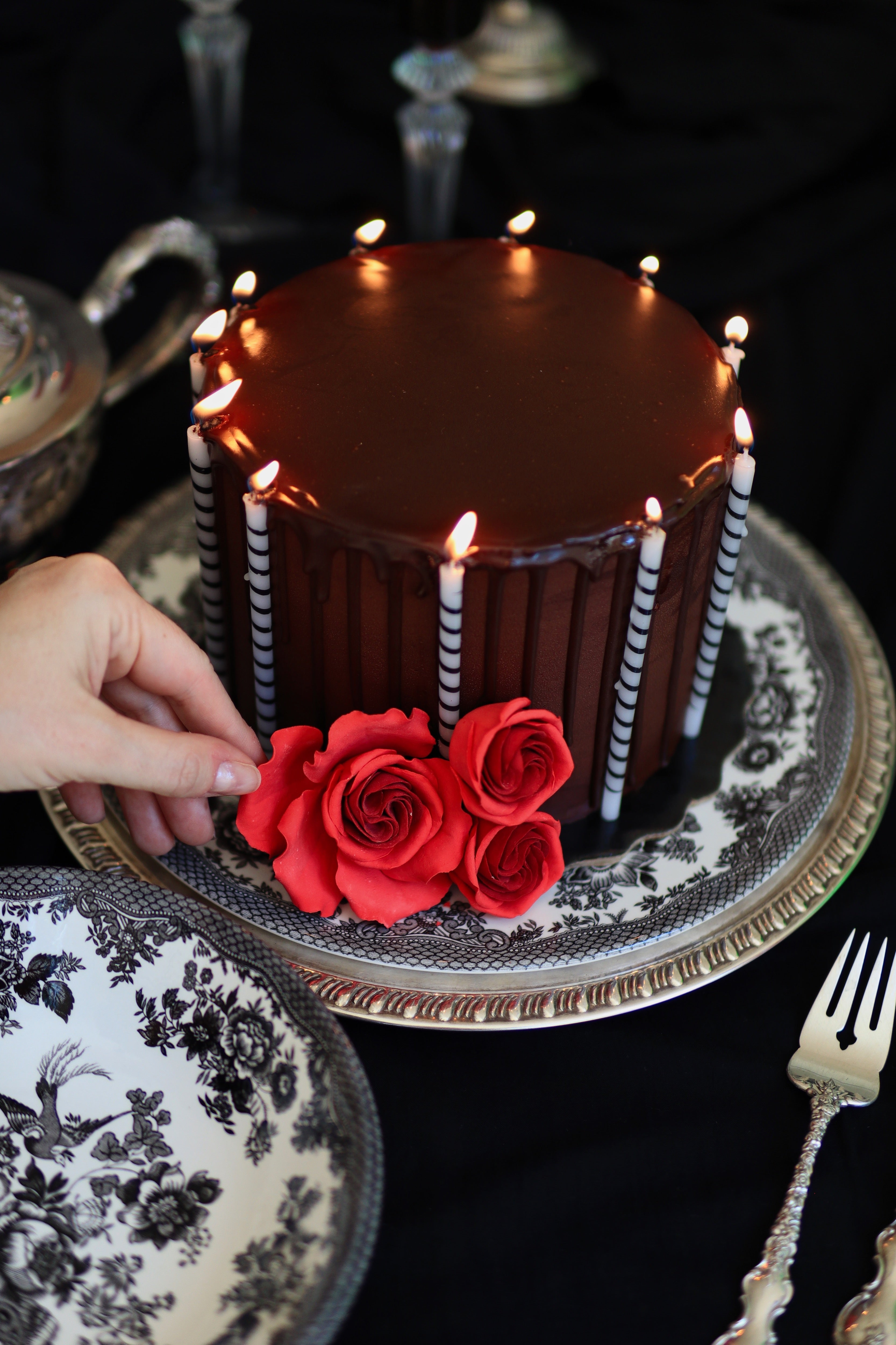 Wednesday Addams Cake