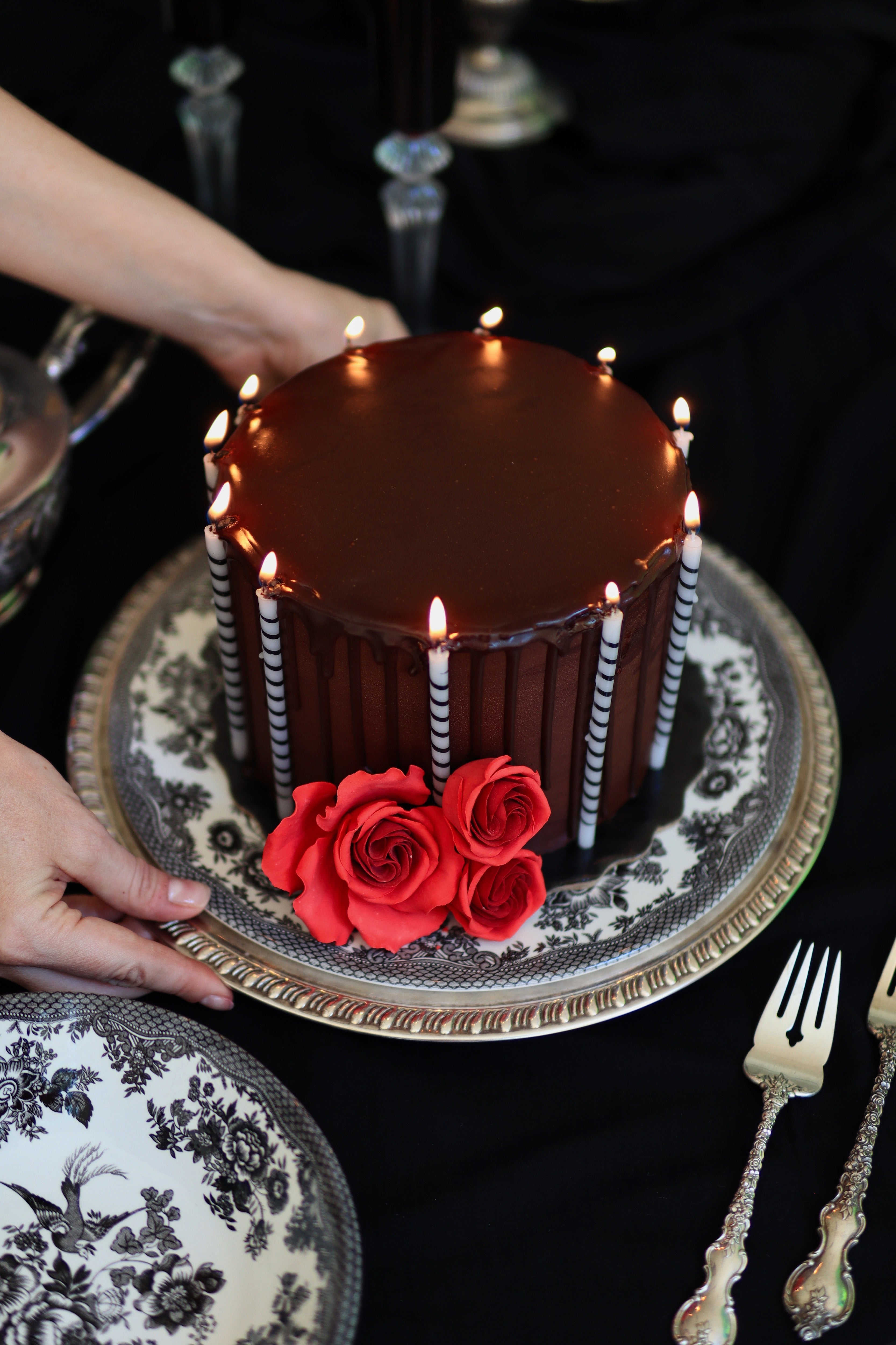 Wednesday Addams Cake