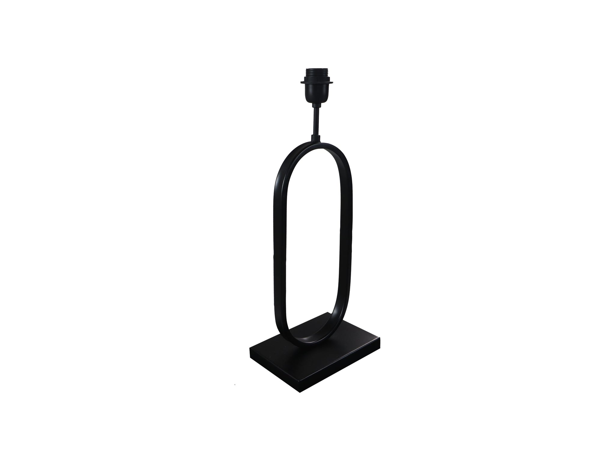 dwaas Ideaal Zonsverduistering Tafellamp Ovaal - 22x15x55 - Gepoedercoat zwart - Metaal – Restyle your Home