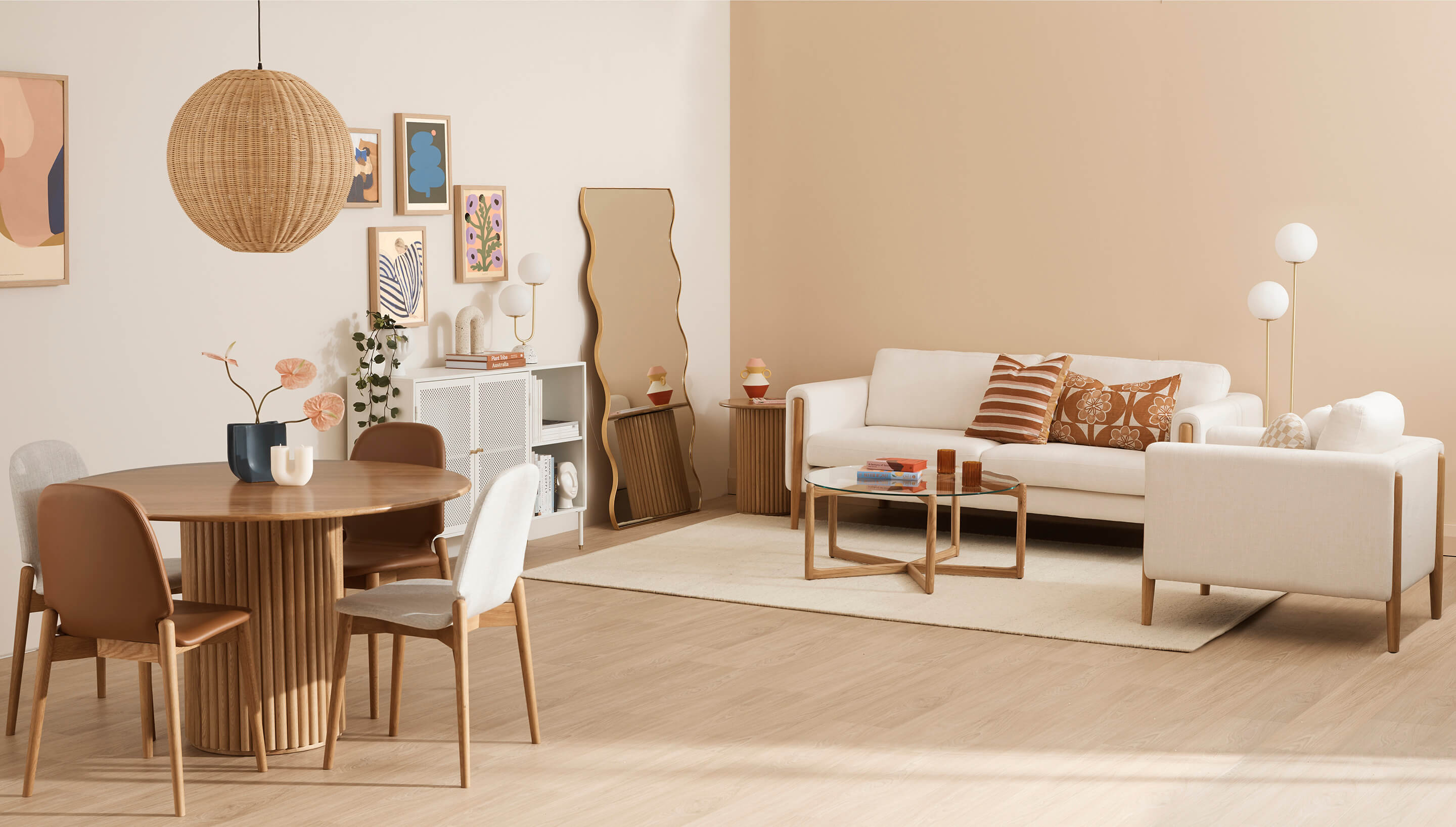 Introducing our Abode Spring Summer 22 collection, full of neutral yet fun living, dining, home office, and bedroom spaces. Shop the Bronte living and dining collection online or in-store now!
