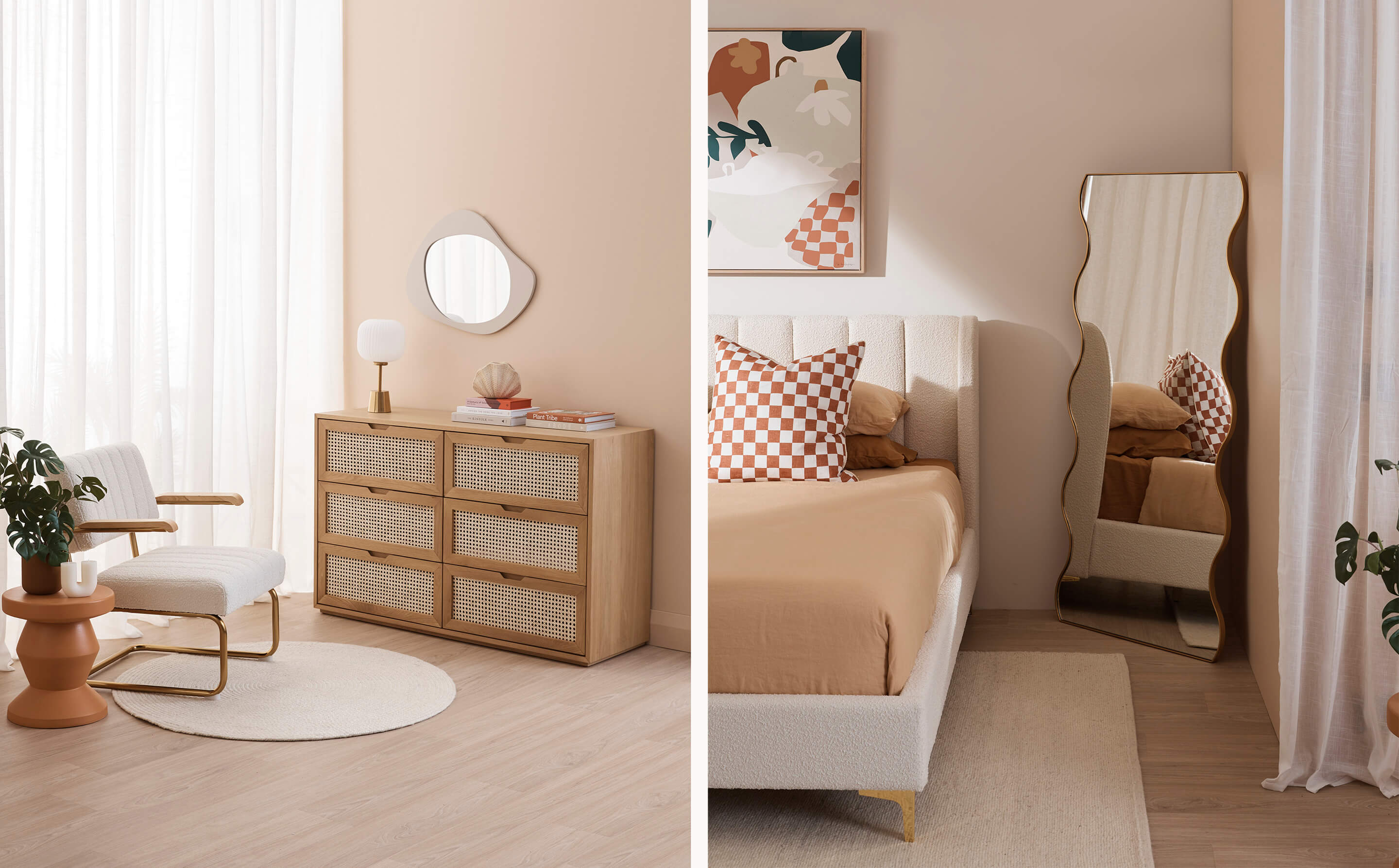 Introducing our Abode Spring Summer 22 collection, full of neutral yet fun living, dining, home office, and bedroom spaces. Shop the Georgia bedroom collection online or in-store now!