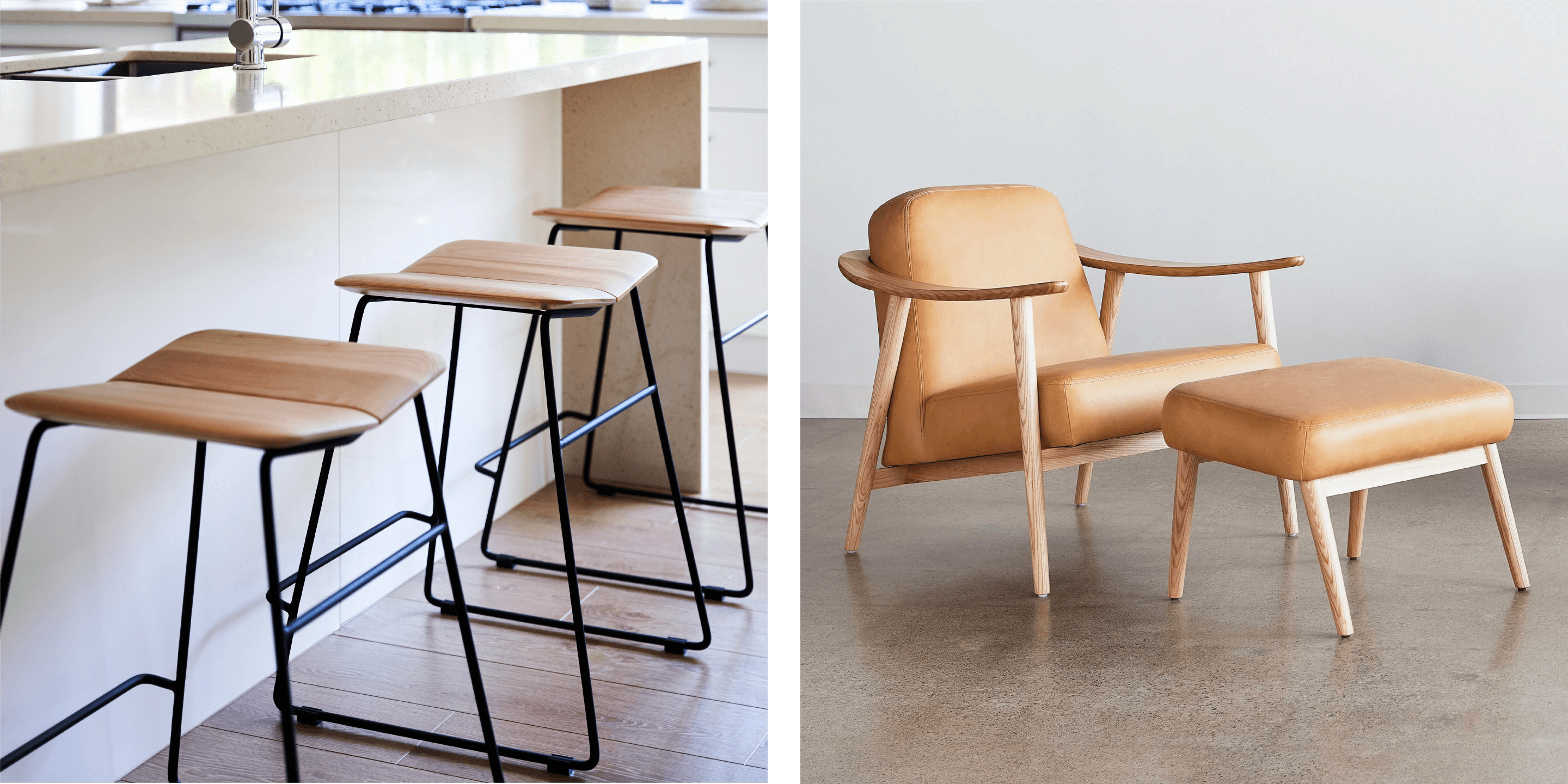 Gus* Sustainability. Shop the Baltic Leather Armchair and Aero Bar Stool online & in-store.