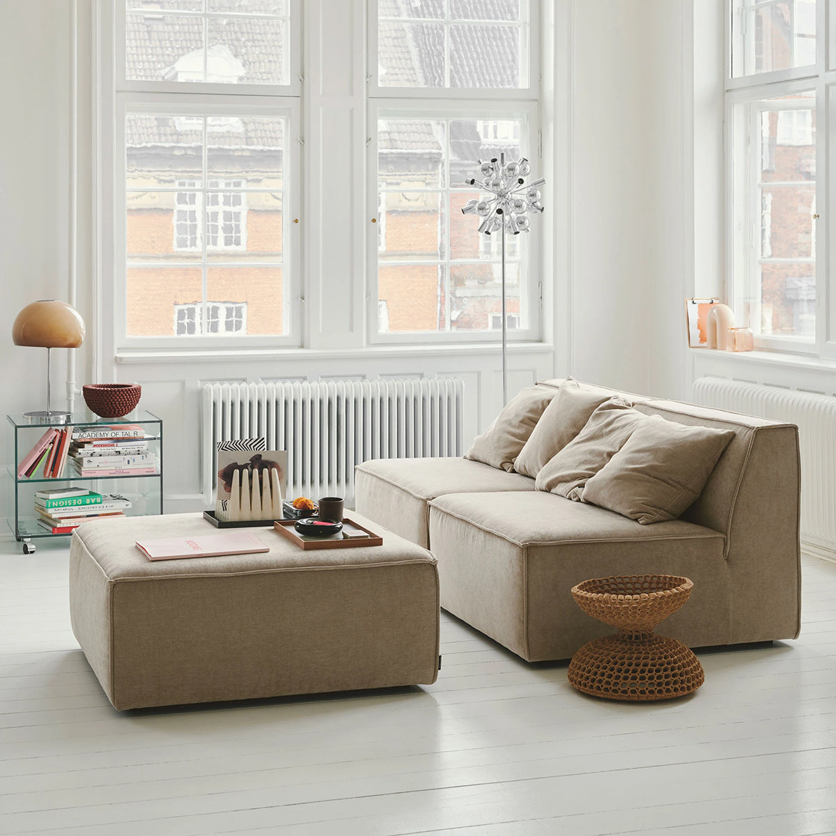 Dane Fabric 1 Seater Modular Piece (Armless)