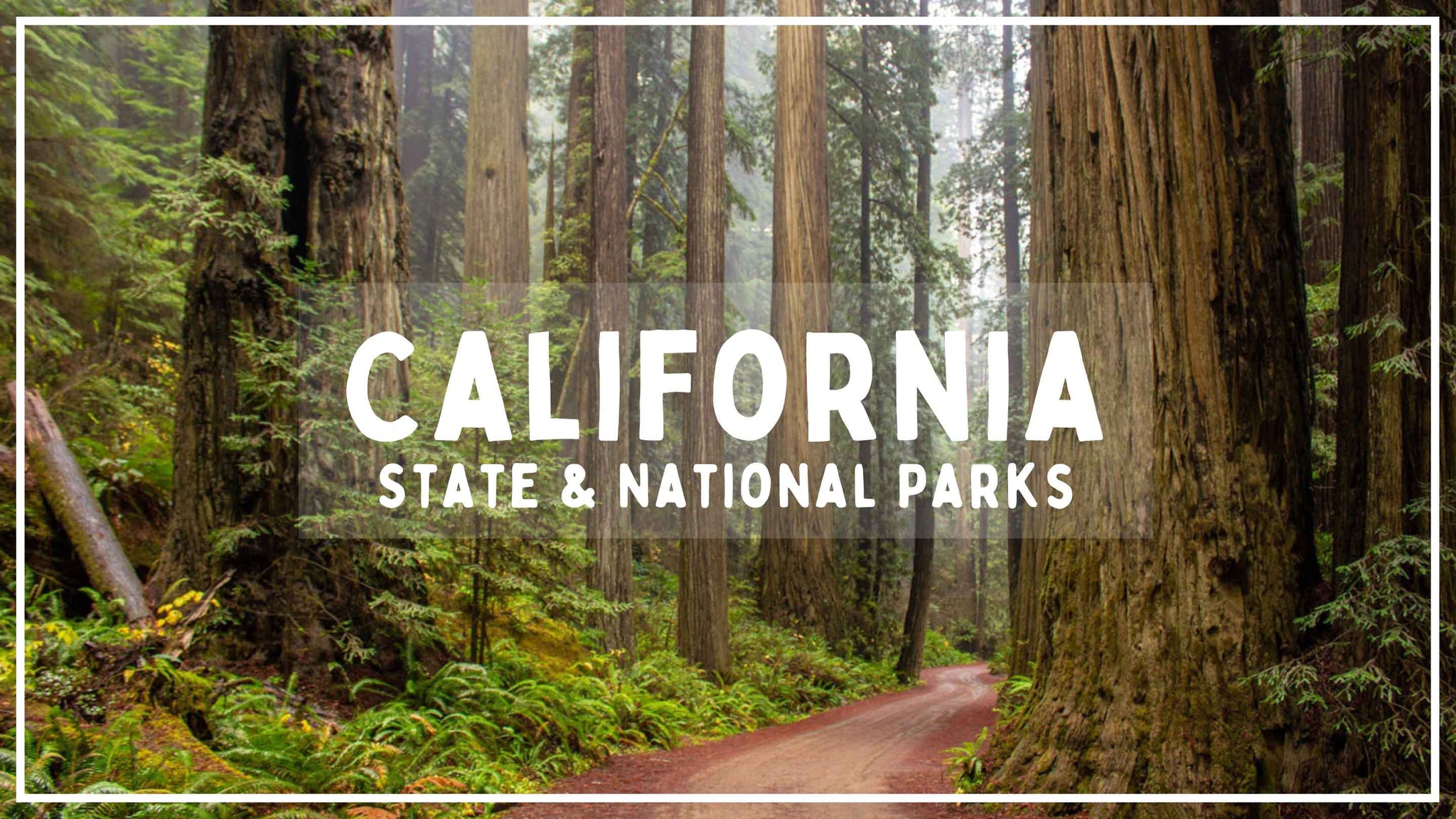 Preview image for upcoming California State and National Parks map poster