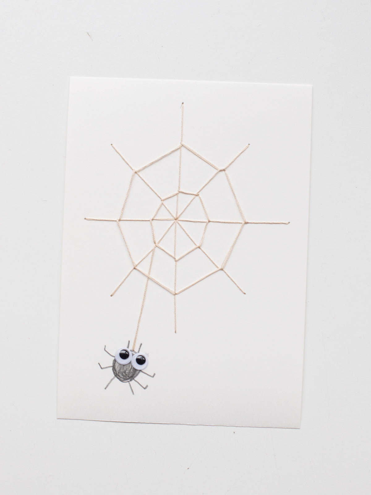 Halloween Einladungskarte Spinnennetz Spinne