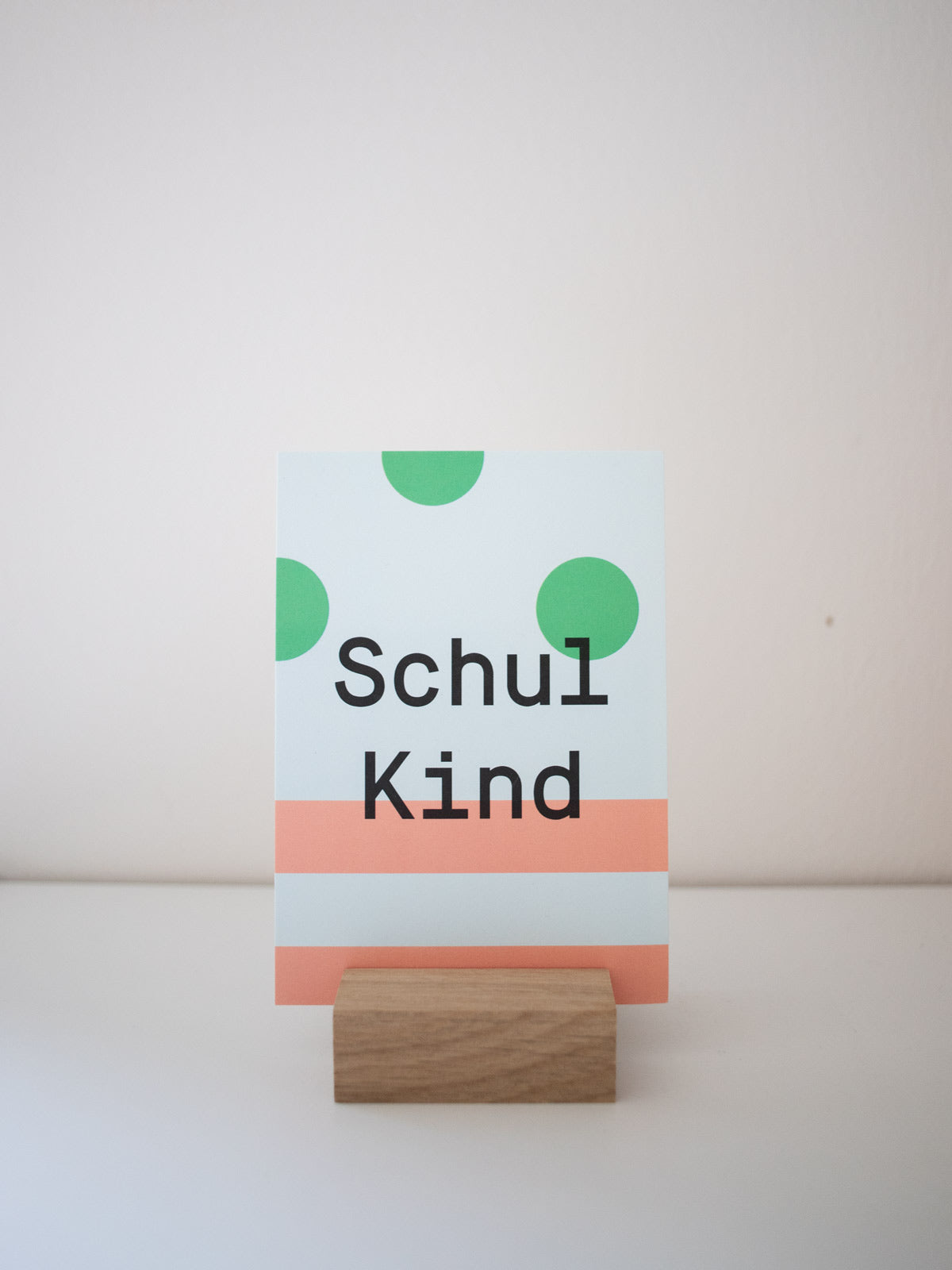 Kleine Prints Postkarte Schulkind und Fotohalter 