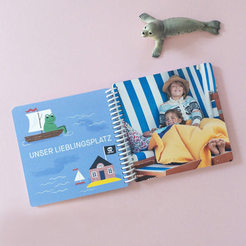 Fotobuch für Kinder mit Schiffen, Meer, Seehunden — Kleine Prints