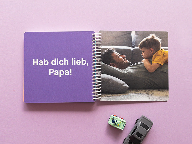 Fotobuch für Papa als Geschenk zum Vatertag — Kleine Prints