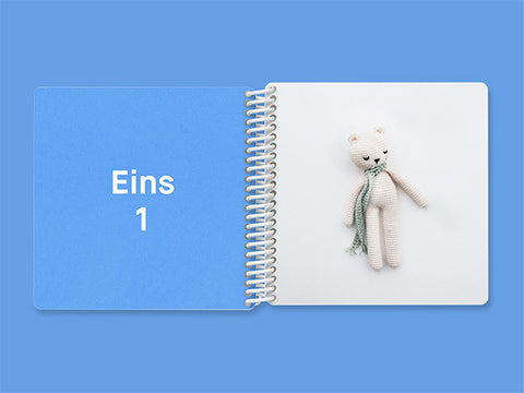 Zahlen lernen mit dem Fotobuch für Kinder von Kleine Prints