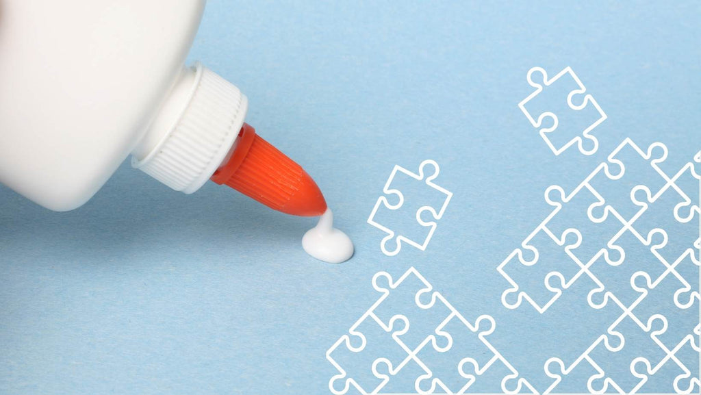 How to glue jigsaw puzzle