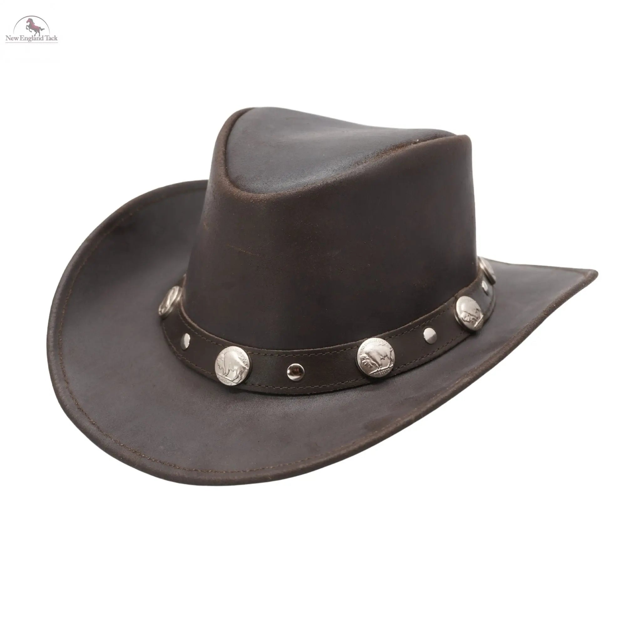 Leatherick Cowboy Hats for Men - Braided Western Aussie Style Wide Brim  Vintage Outback Hats with Chin Cord (S, Beige Brown) : : Fashion