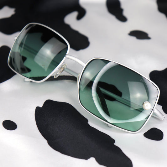 Diamante Rimless Sunglasses