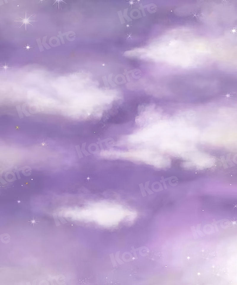 Kate Cielo morado con nubes blancas Telón de fondo para fotografía –  Katebackdrop ES
