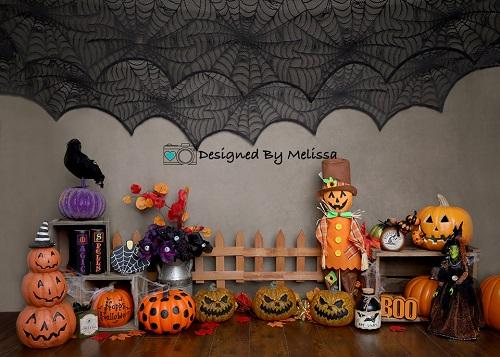 Kate Fondo de calabazas de Halloween para fotografía diseñado por Meli –  Katebackdrop ES