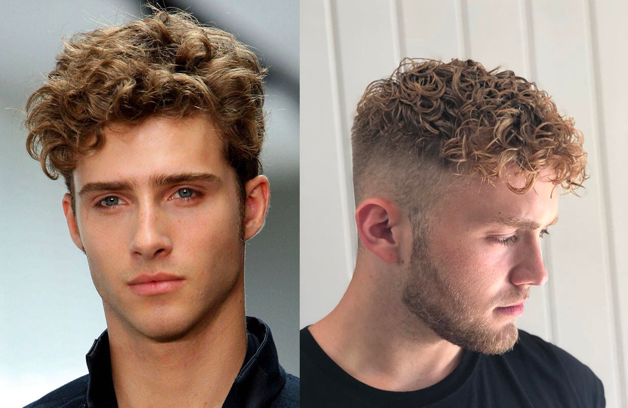 coiffure curly hair homme