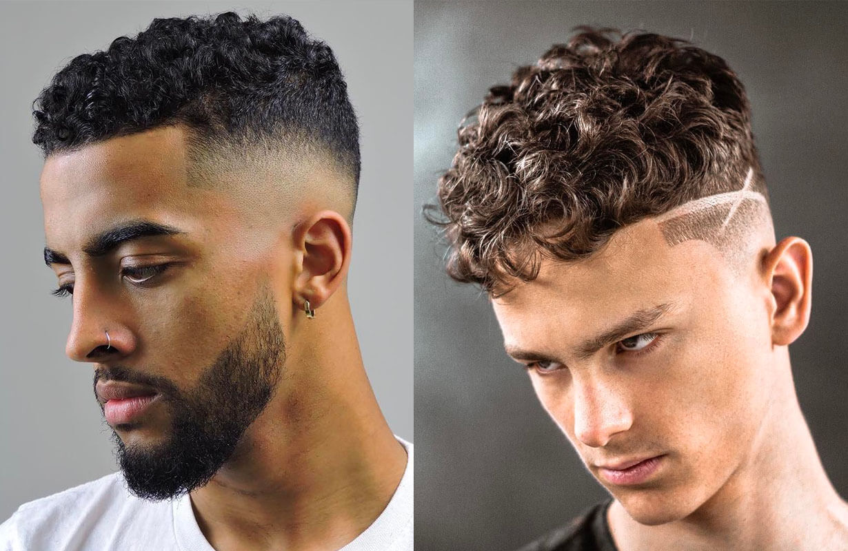 coupe homme court curly hair