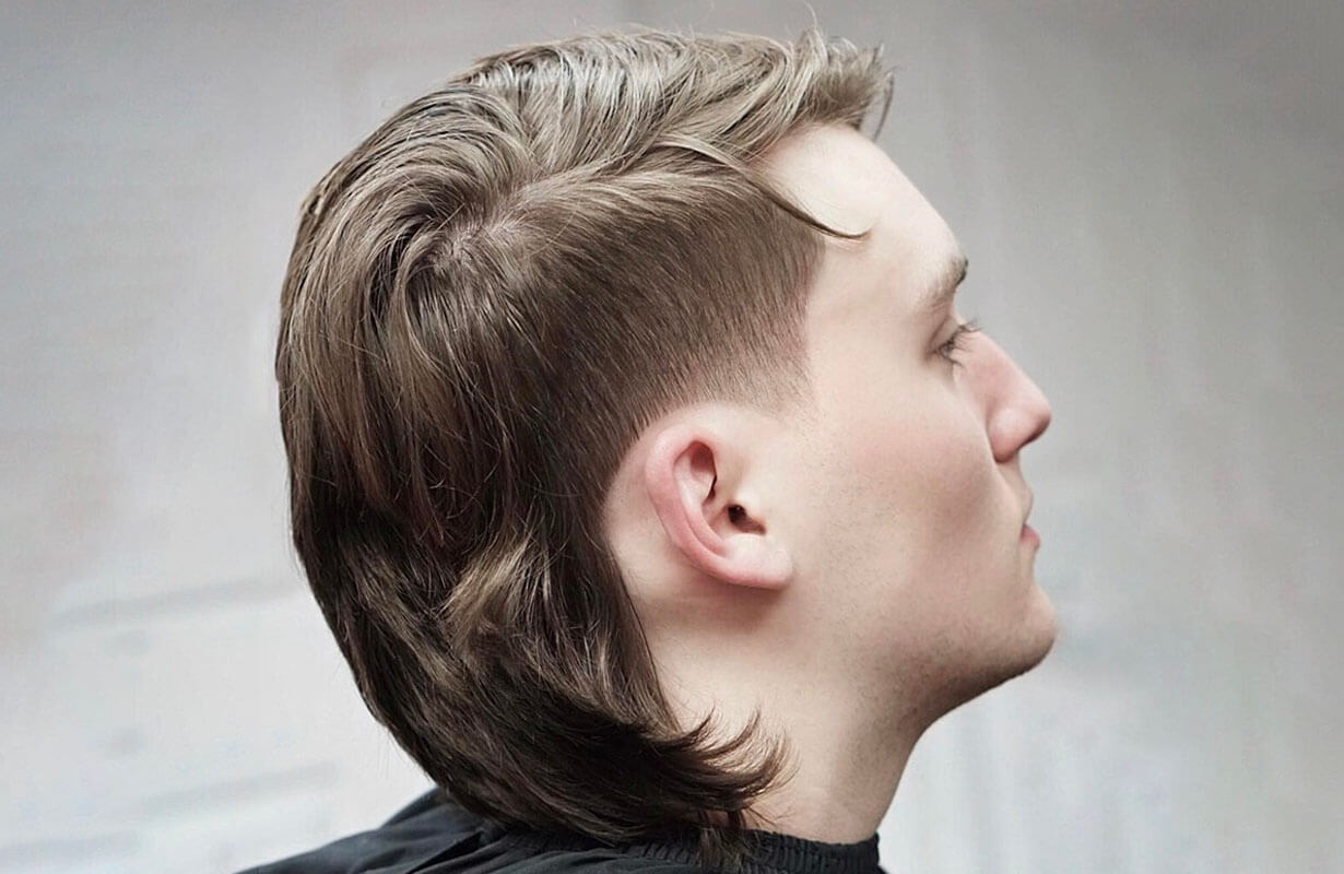 coupe mulet homme cheveux longs