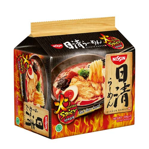 Nissin Japanese Ramen Umakara Spicy Flavour 106g Pack Of 5 Yepss