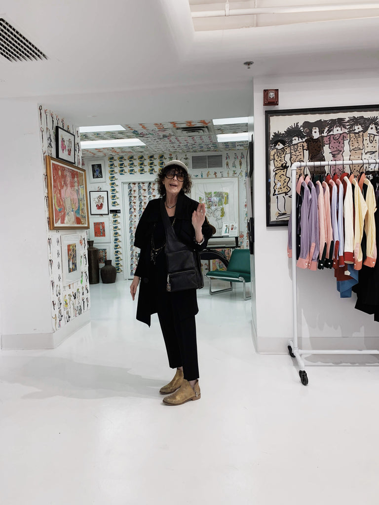 Joan Shepp at her boutique in Chestnut Street