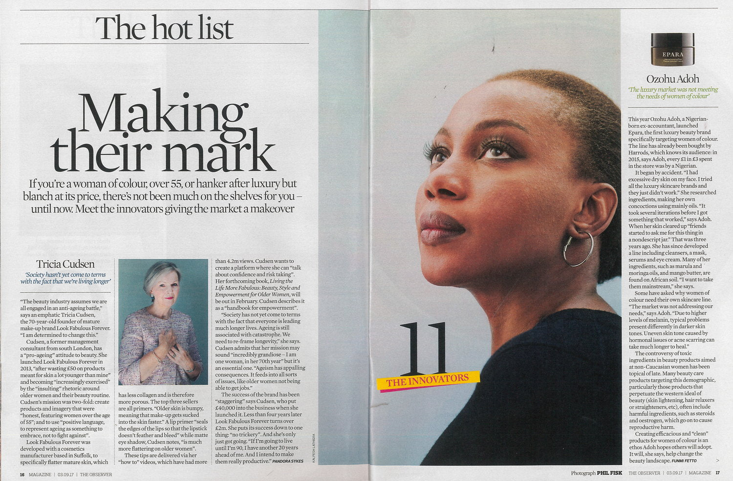 Epara Skincare - The Hotlist - The Observer
