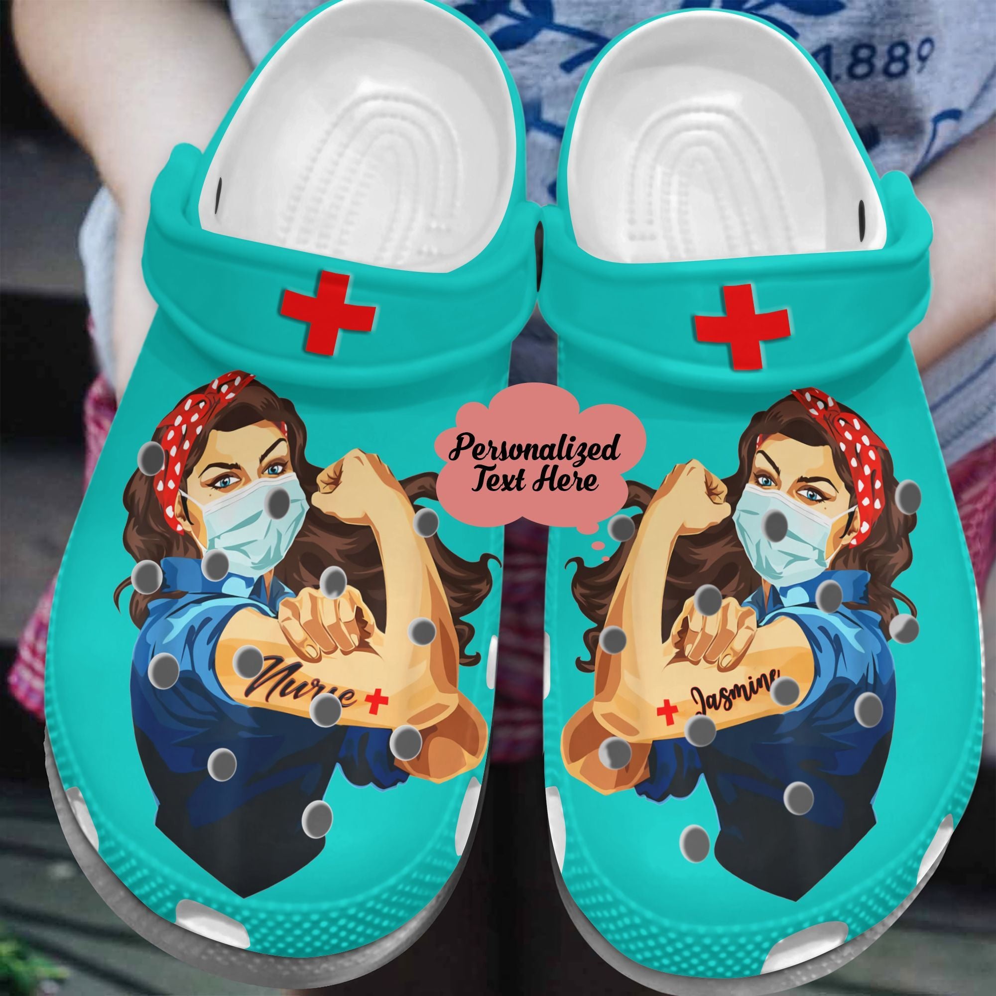 Custom Name For Nurse Shoes - Super Hero Nurse Crocbland Clog Birthday ...